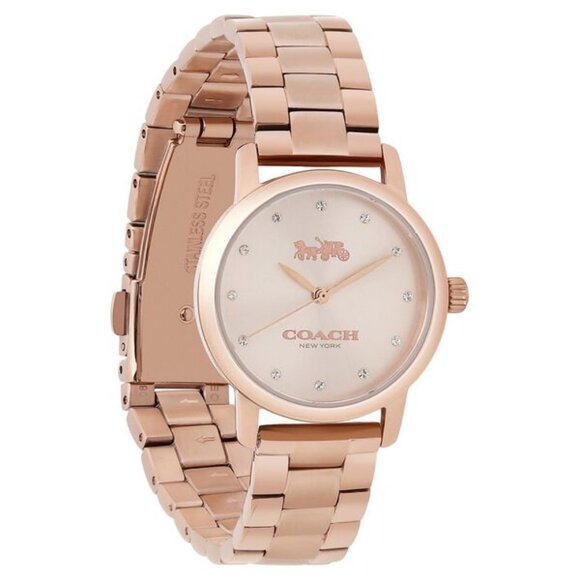 Coach Grand Women's Watch Rose Gold 14503003 in excellent condition - like new! - Picture 1 of 8